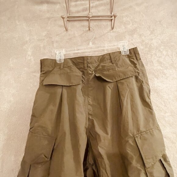 Halara Pants Womens Medium Olive Green Harem Cargo Parachute Nylon Utility - Picture 8 of 16